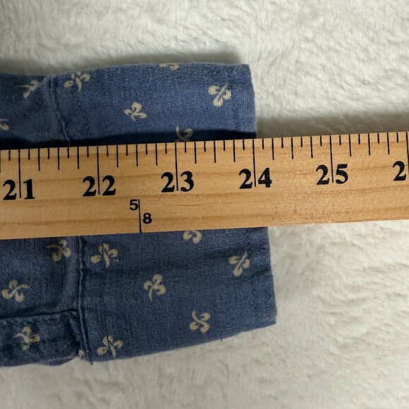 Levis S Blue Pearl Snap Button Shirt Long Sleeve White tag Rare Vintage 1970s - Picture 3 of 9